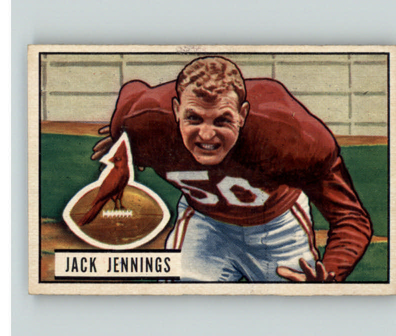 1951 Bowman Football #098 Jack Jennings Cardinals EX-MT 397768