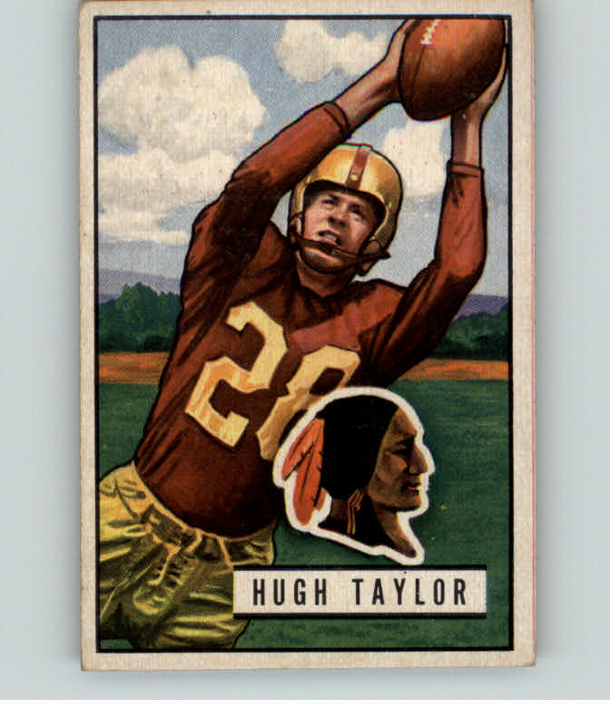 1951 Bowman Football #108 Hugh Taylor Washington EX-MT 397772
