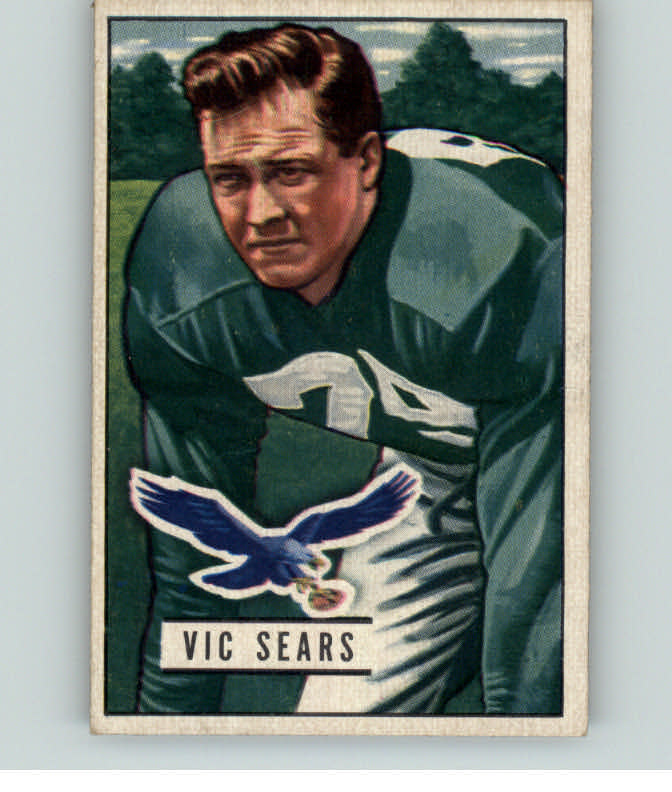 1951 Bowman Football #119 Vic Sears Eagles EX+/EX-MT 397779