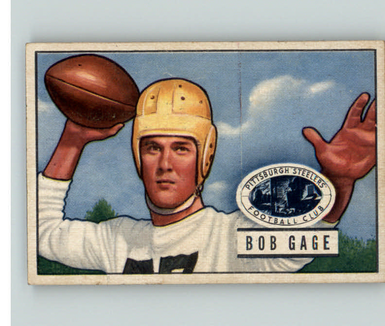 1951 Bowman Football #131 Bob Gage Steelers EX-MT 397785