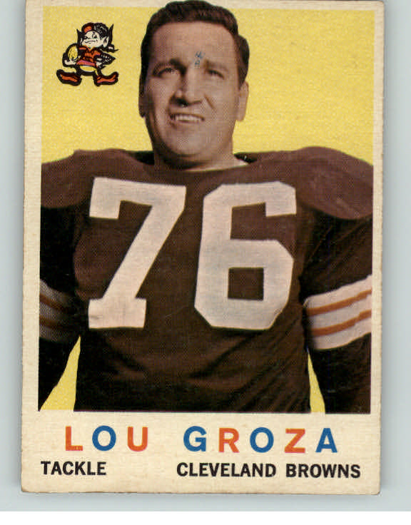 1959 Topps Football #060 Lou Groza Browns EX-MT 397843
