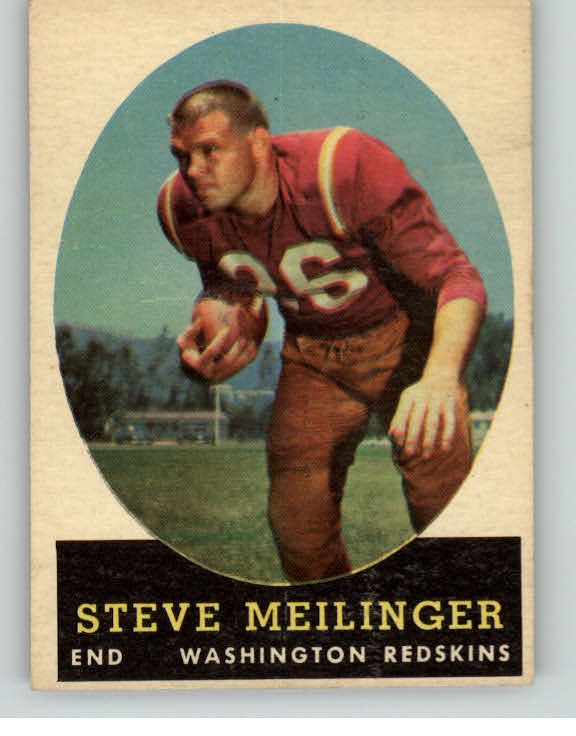 1958 Topps Football #033 Steve Meilinger Washington EX 397986