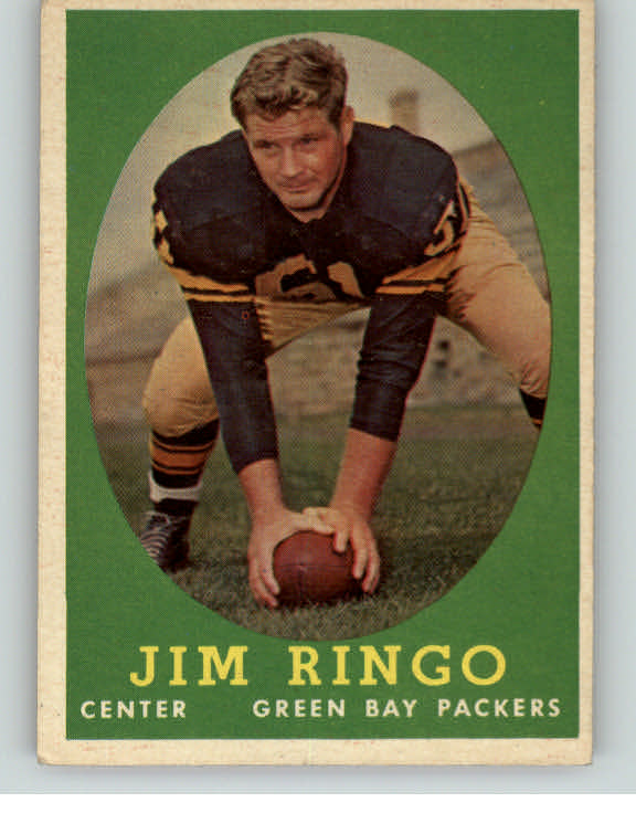 1958 Topps Football #103 Jim Ringo Packers EX 398001