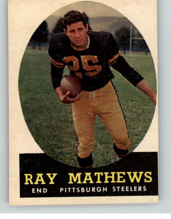 1958 Topps Football #078 Ray Mathews Steelers VG-EX 398027