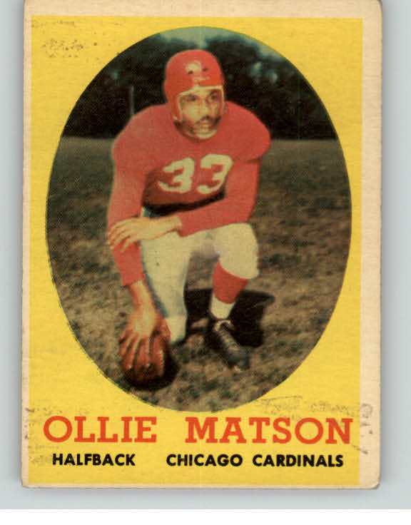 1958 Topps Football #127 Ollie Matson Cardinals VG-EX 398065