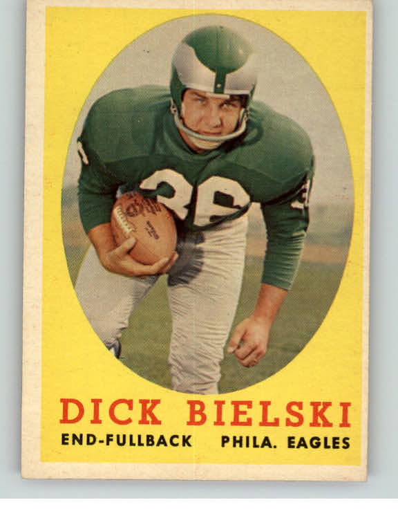 1958 Topps Football #111 Dick Bielski Eagles EX-MT 398091