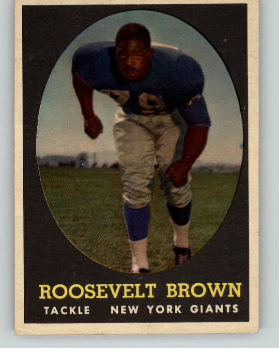 1958 Topps Football #102 Roosevelt Brown Giants VG-EX 398106