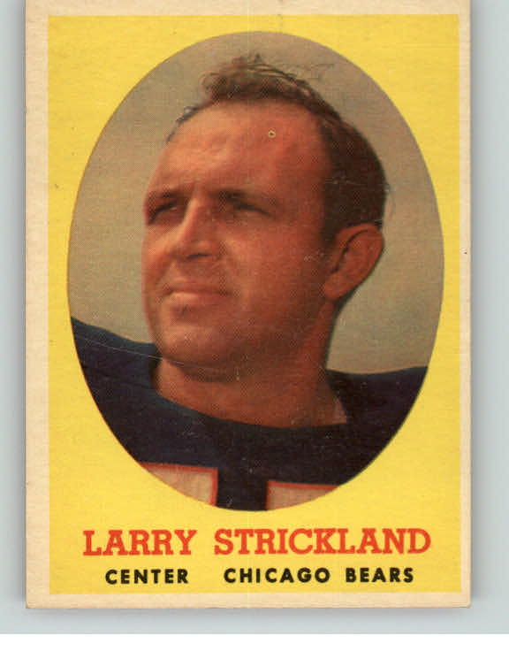 1958 Topps Football #099 Larry Strickland Bears EX-MT 398112