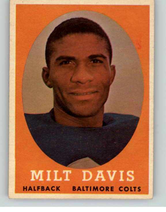 1958 Topps Football #098 Milt Davis Colts EX-MT 398114