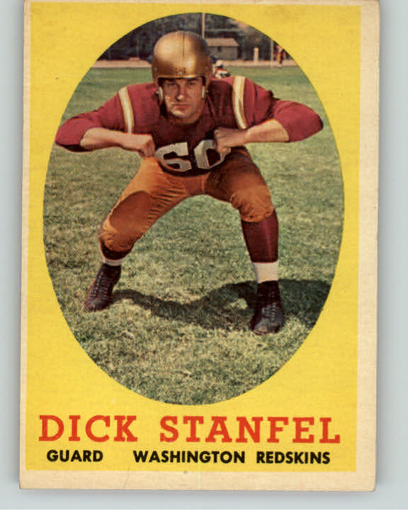 1958 Topps Football #039 Dick Stanfel Washington EX 398205