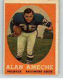 1958 Topps Football #012 Alan Ameche Colts EX 398247