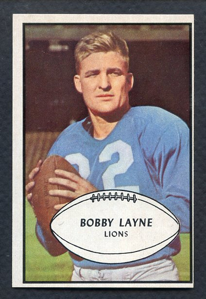 1953 Bowman Football #021 Bobby Layne Lions EX-MT oc 398294