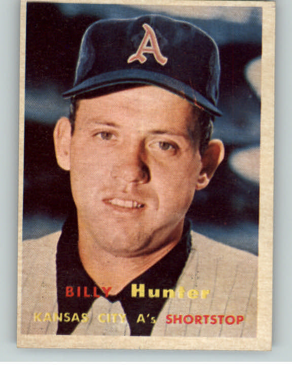 1957 Topps Baseball #207 Billy Hunter A's EX-MT 398344