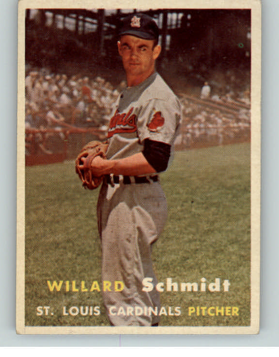1957 Topps Baseball #206 Willard Schmidt Cardinals EX-MT 398345