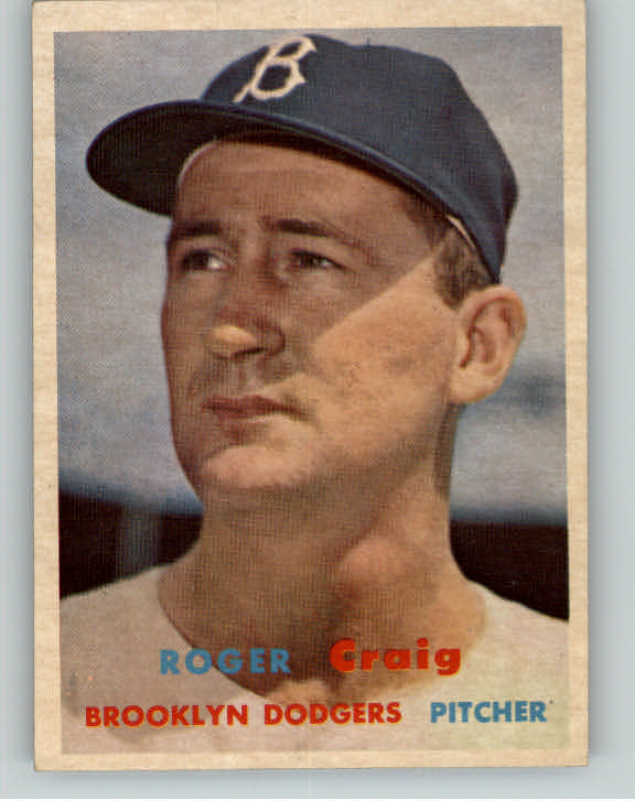 1957 Topps Baseball #173 Roger Craig Dodgers NR-MT 398470