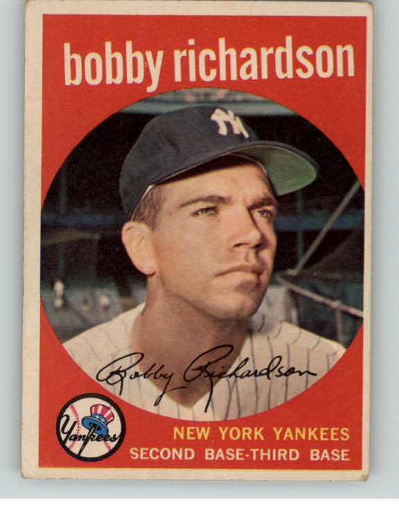 1959 Topps Baseball #076 Bobby Richardson Yankees VG-EX 398478