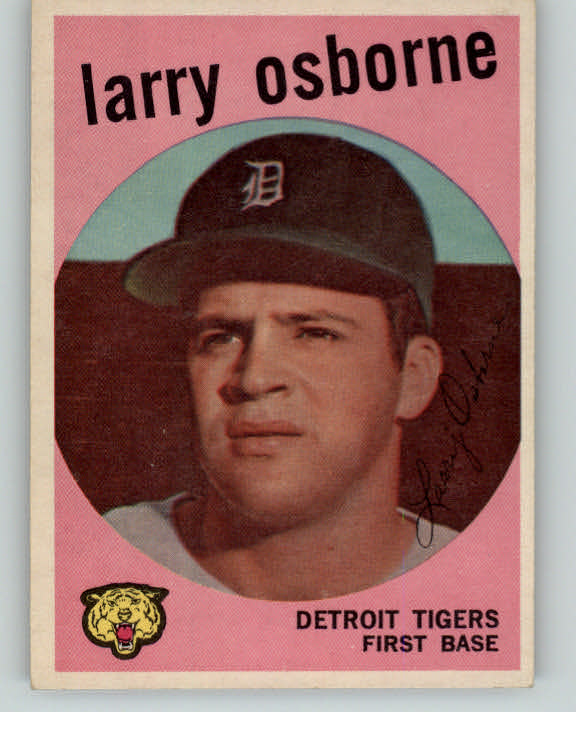 1959 Topps Baseball #524 Larry Osbourne Tigers EX-MT 398601