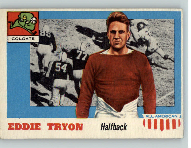 1955 Topps Football #042 Eddie Tryon Colgate EX-MT 398695