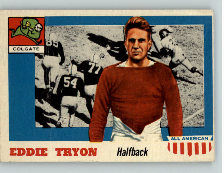 1955 Topps Football #042 Eddie Tryon Colgate EX-MT 398696