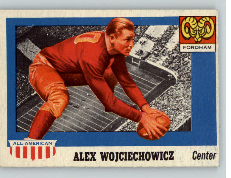 1955 Topps Football #082 Alex Wojciechowicz Fordham EX-MT 398734