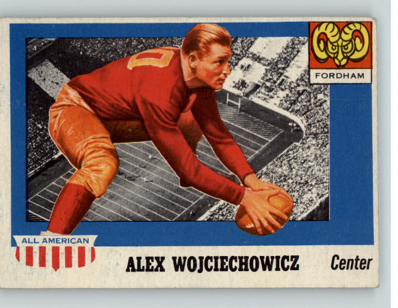 1955 Topps Football #082 Alex Wojciechowicz Fordham EX+/EX-MT 398735