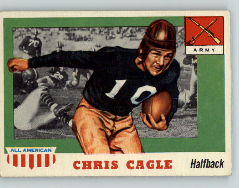 1955 Topps Football #095 Chris Cagle Army EX-MT 398746