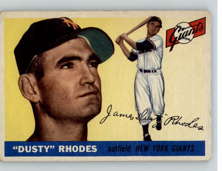 1955 Topps Baseball #001 Dusty Rhodes Giants VG 398854