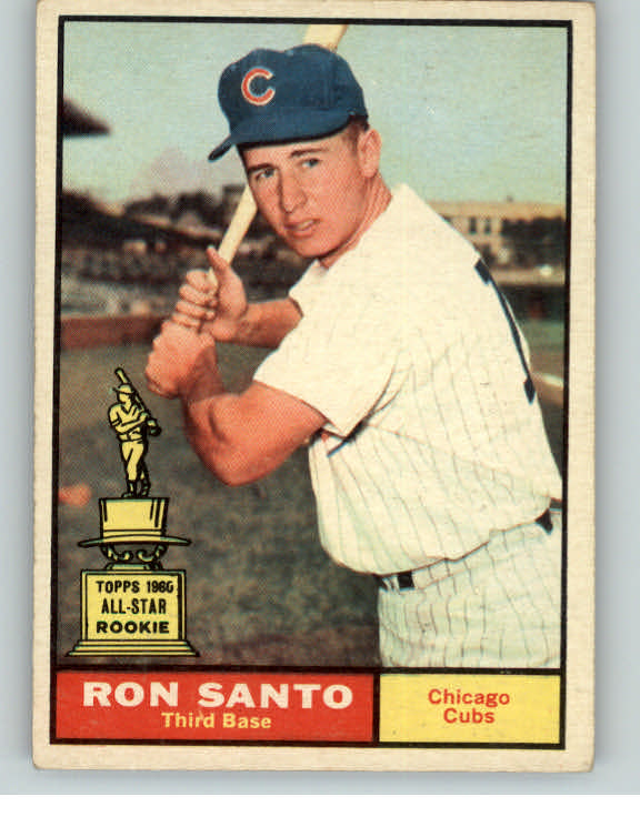 1961 Topps Baseball #035 Ron Santo Cubs EX+ 399051