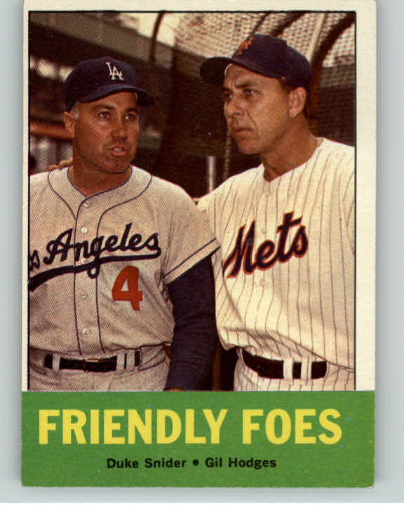 1963 Topps Baseball #068 Duke Snider Gil Hodges NR-MT 399109