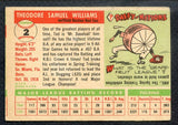 1955 Topps Baseball #002 Ted Williams Red Sox VG-EX 399337