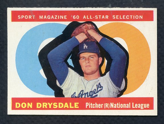 1960 Topps Baseball #570 Don Drysdale A.S. Dodgers NR-MT 399366