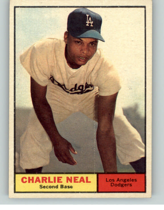 1961 Topps Baseball #423 Charlie Neal Dodgers EX-MT/NR-MT 399611