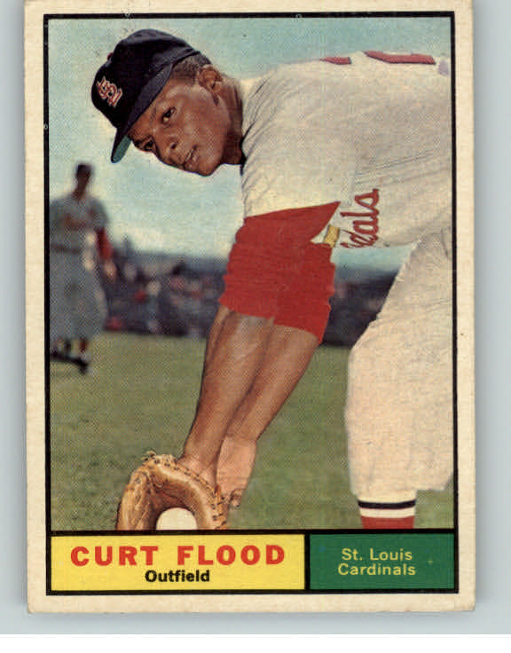 1961 Topps Baseball #438 Curt Flood Cardinals EX+/EX-MT 399616