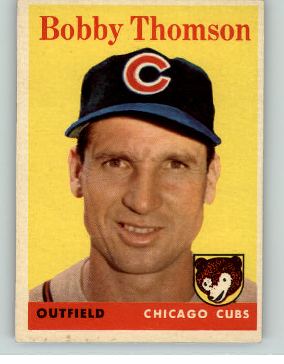 1958 Topps Baseball #430 Bobby Thomson Cubs EX-MT 399851