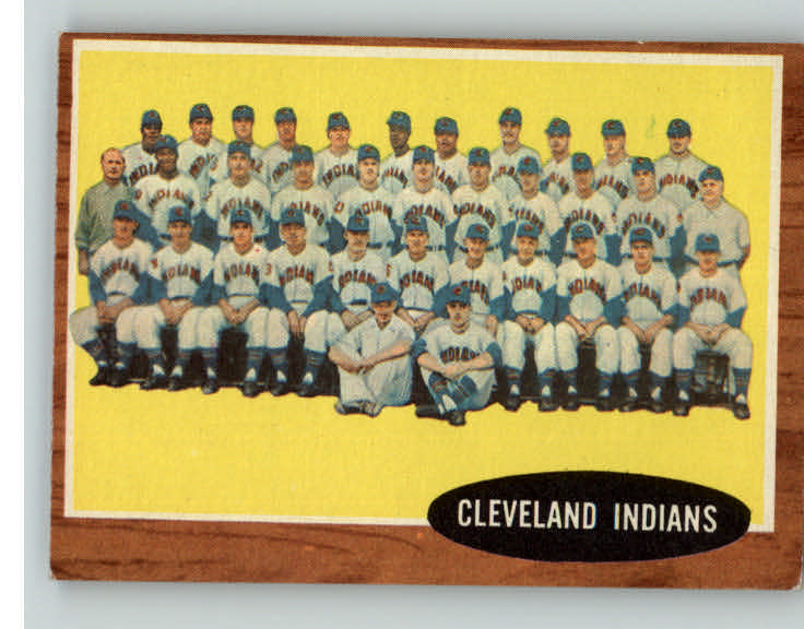 1962 Topps Baseball #537 Cleveland Indians Team EX 399894