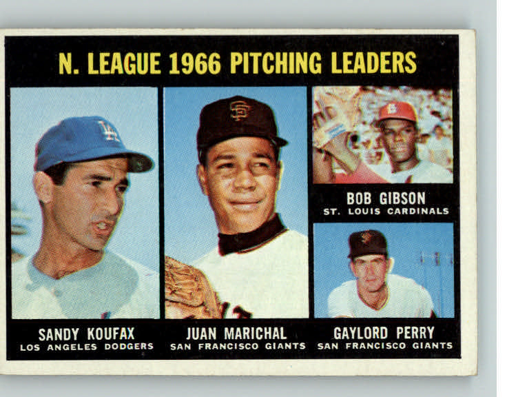 1967 Topps Baseball #236 N.L. Win Leaders Sandy Koufax EX-MT 399937