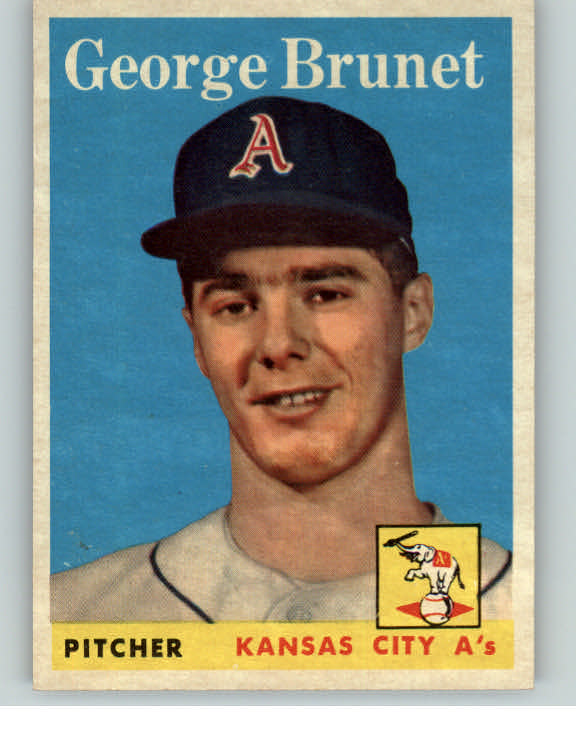 1958 Topps Baseball #139 George Brunet A's NR-MT