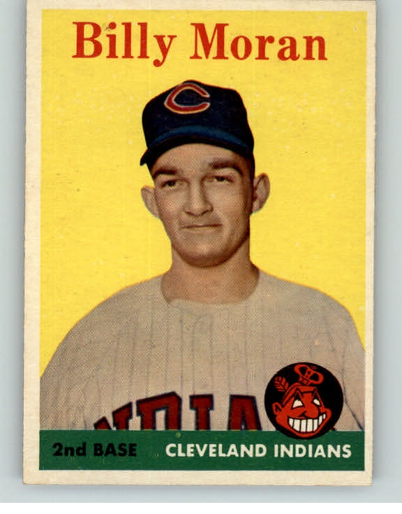 1958 Topps Baseball #388 Billy Moran Indians NR-MT