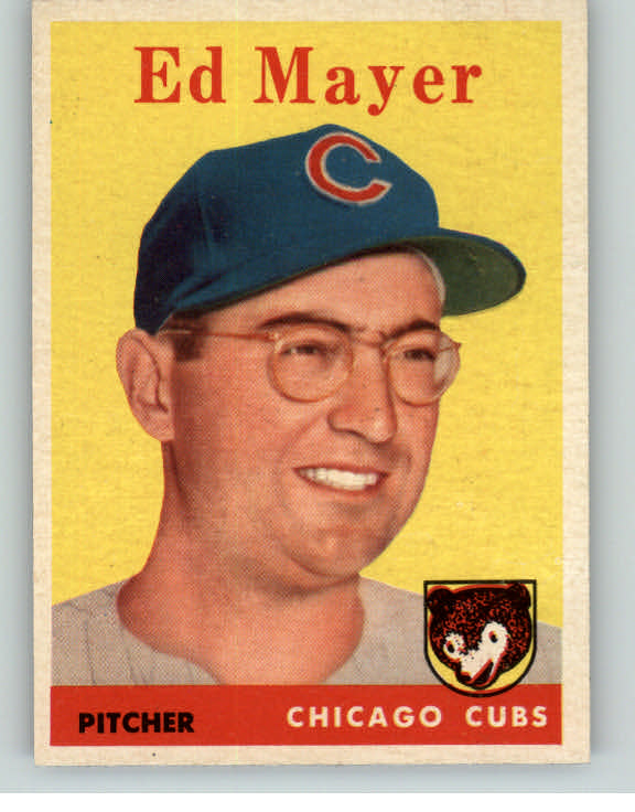 1958 Topps Baseball #461 Ed Mayer Cubs NR-MT