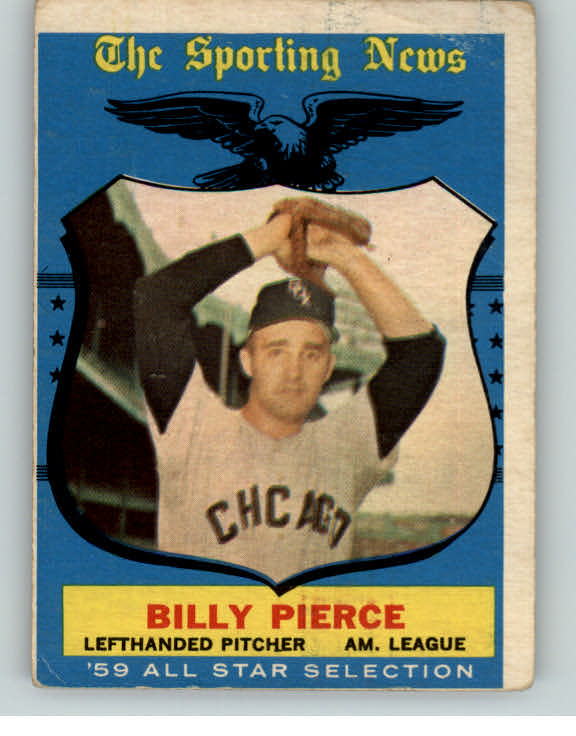 1959 Topps Baseball #572 Billy Pierce A.S. White Sox VG 400299