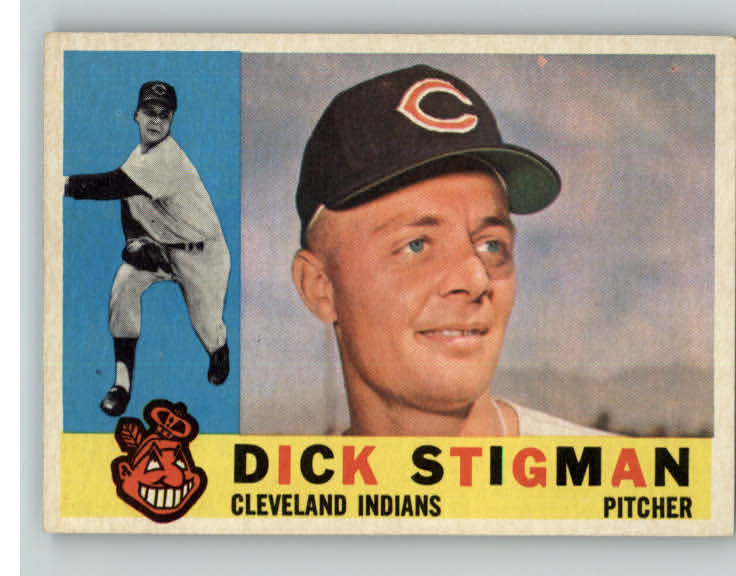 1960 Topps Baseball #507 Dick Stigman Indians EX-MT 400379