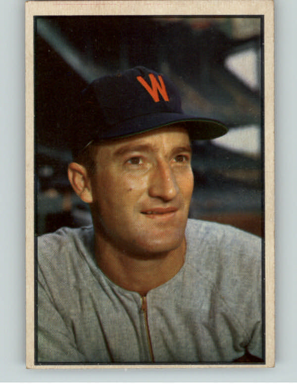 1953 Bowman Color Baseball #022 Bob Porterfield Senators EX-MT 400649