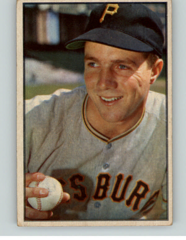 1953 Bowman Color Baseball #016 Bob Friend Pirates EX 400707