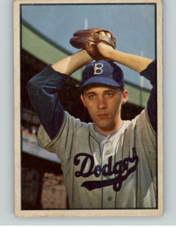 1953 Bowman Color Baseball #014 Billy Loes Dodgers EX 400725