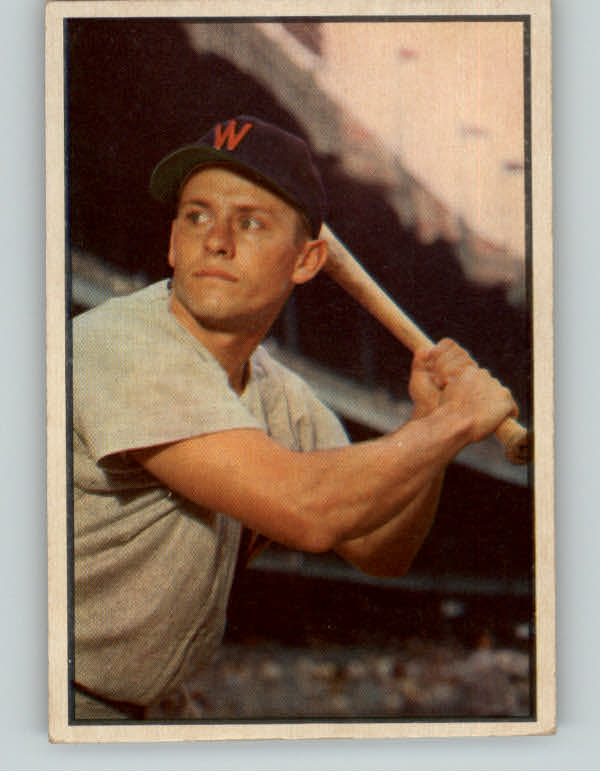 1953 Bowman Color Baseball #034 Gil Coan Senators EX 400734