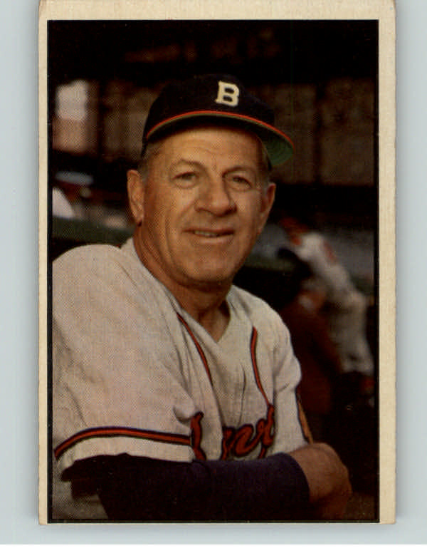 1953 Bowman Color Baseball #069 Charlie Grimm Braves VG-EX 400865
