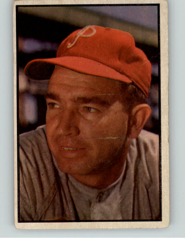1953 Bowman Color Baseball #133 Willie Jones Phillies VG 400913