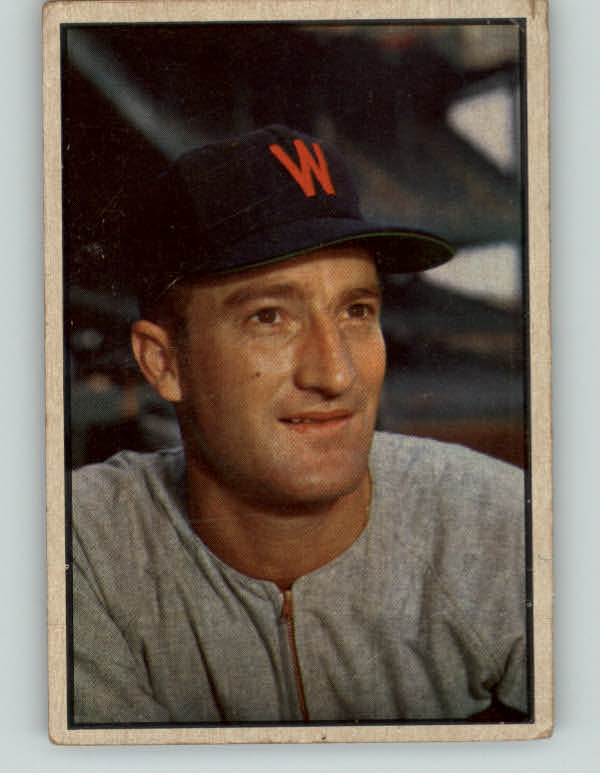 1953 Bowman Color Baseball #022 Bob Porterfield Senators VG 400926