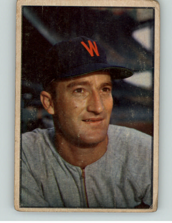 1953 Bowman Color Baseball #022 Bob Porterfield Senators GD-VG 400977