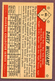 1953 Bowman Color Baseball #001 Davey Williams Giants EX 401021